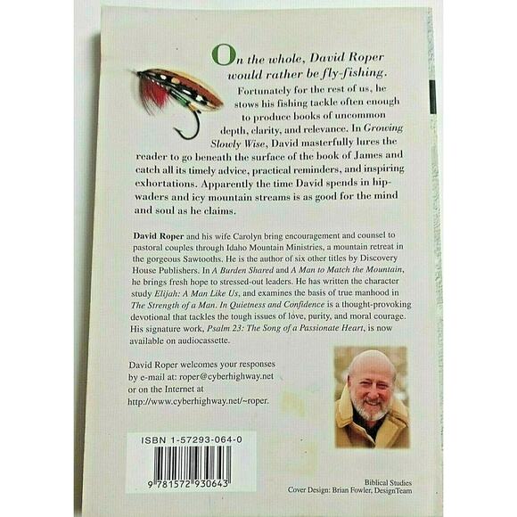 Growing Slowly Wise : Building a Faith That Works 2000 Book on Wisdom D. Roper - Picture 3 of 11